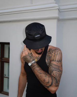 Cappey Sleek Bucket Hat - Polished Black - Unisex - One Size