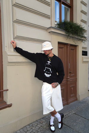 Cappey Corduroy Bucket Hat - Stone - Unisex - One Size