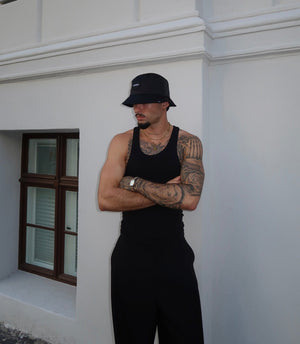 Cappey Sleek Bucket Hat - Polished Black - Unisex - One Size